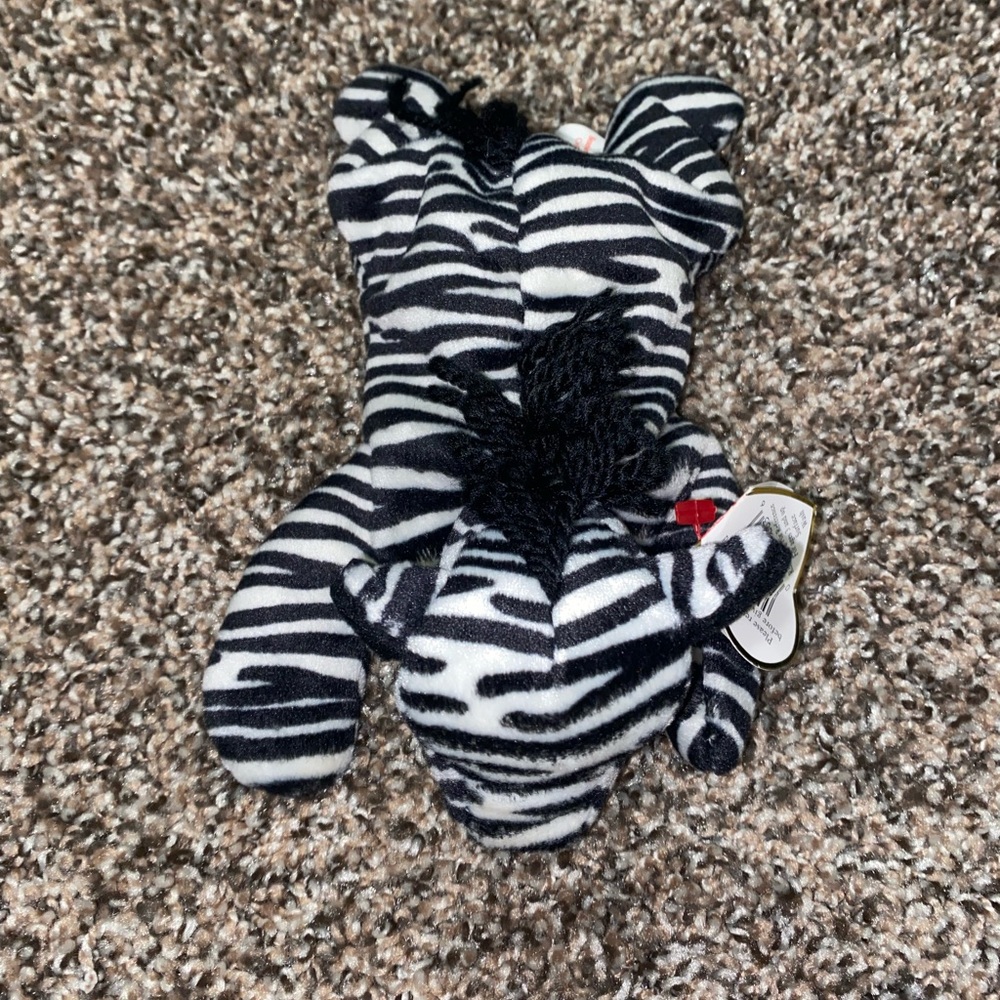 TY Zebra Striped Plush Toy - Picture 2 of 4
